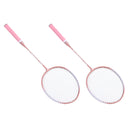 Badminton Rackets Pink Professional Separate Iron Alloy Badminton Rackets for Beginners Student Training