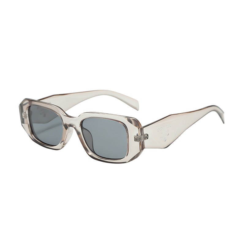 Fashionable men's and women's square-framed sunglasses
