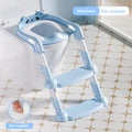 Foldable stepped auxiliary stool toilet