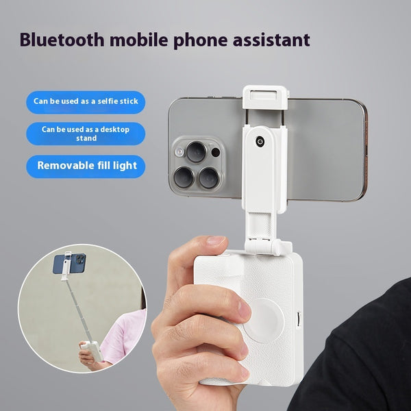 عصا سيلفي تلسكوبية ثابتة متعددة الوظائف مزودة بإضاءة تعبئة