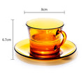 European Style Simple Tempered Glass Heat-resistant And Drop-resistant Coffee Cup