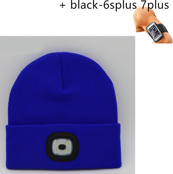 LED luminous knitted hat