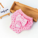 Female Canine Menstrual Panties Menstrual Safety Pants Princess Bowknot