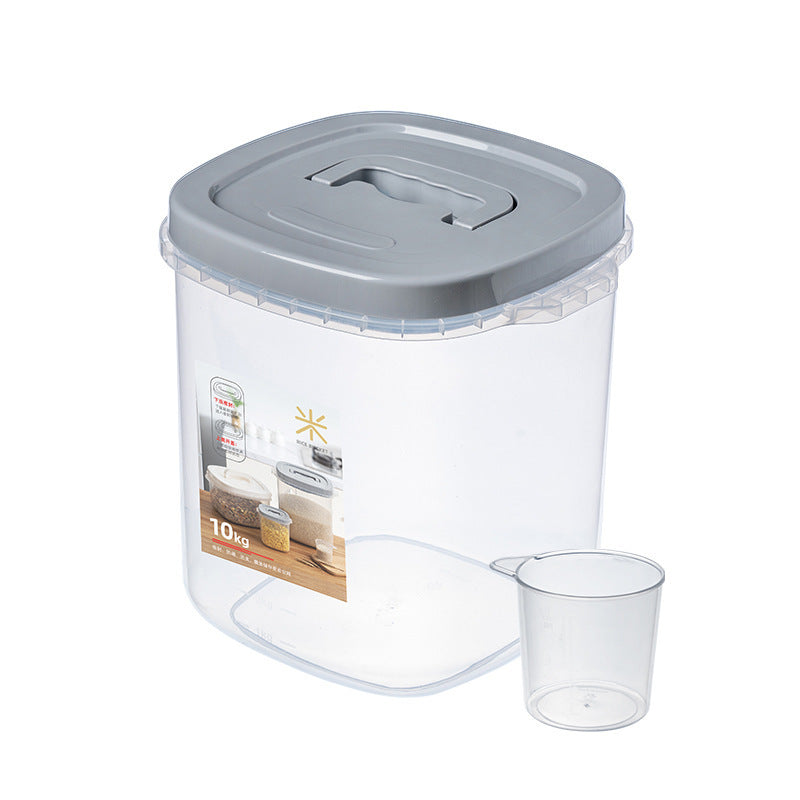 Sealed Rice Bucket Kitchen Household Plastic With Lid