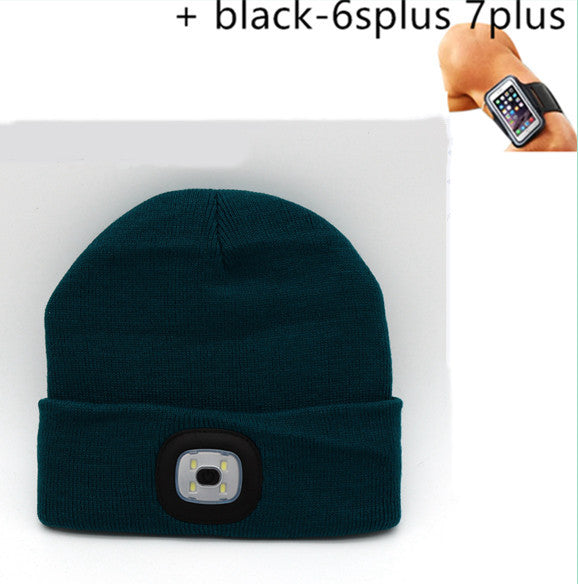 LED luminous knitted hat