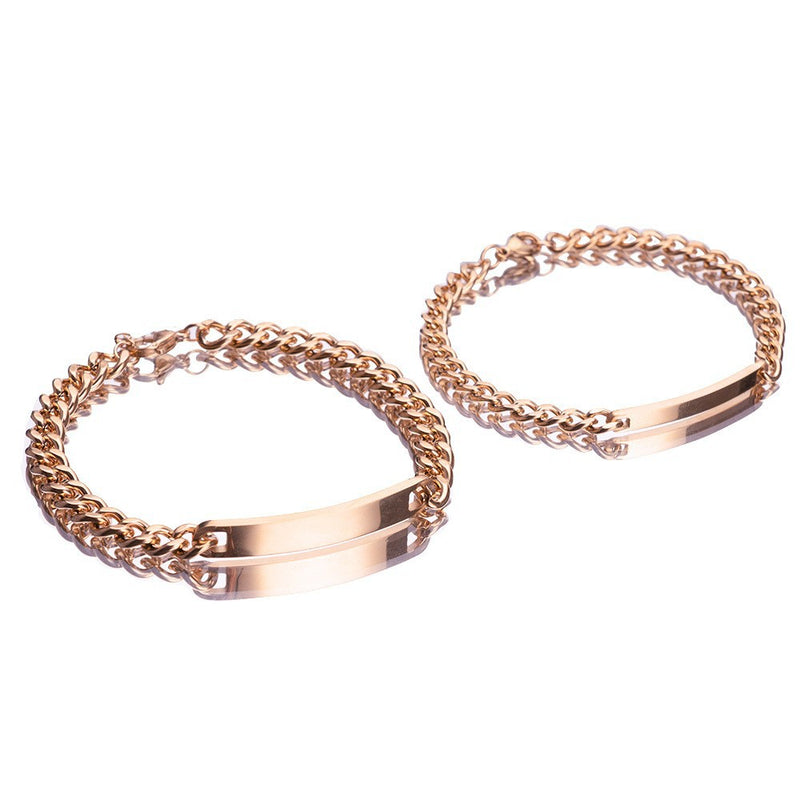 Titanium steel 18K high-quality gold-plated bracelet
