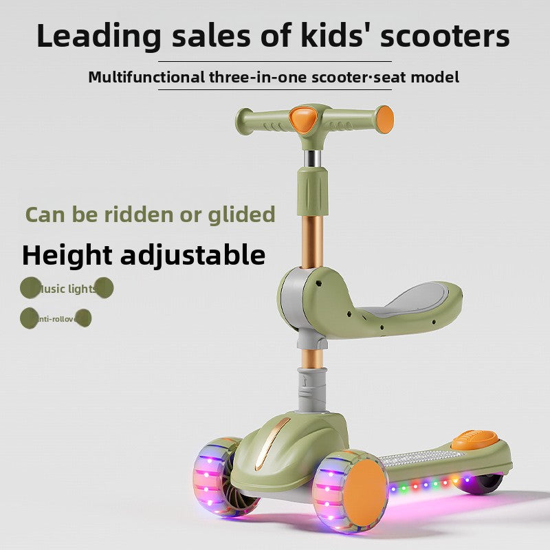 Children's three-in-one scooter