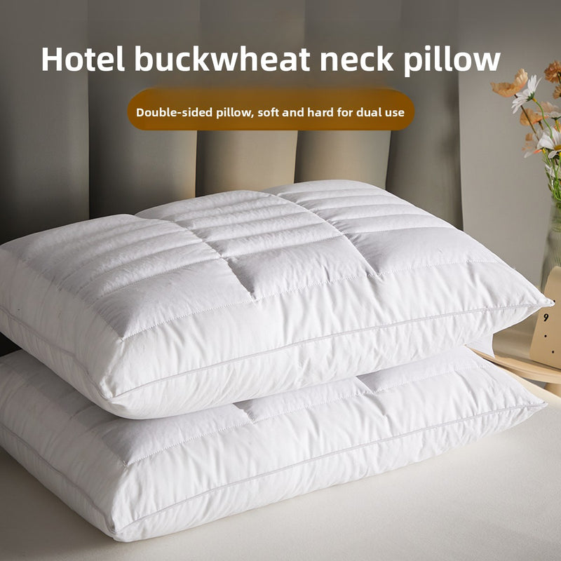 Double-sided Buckwheat Pillow for Cervical Support