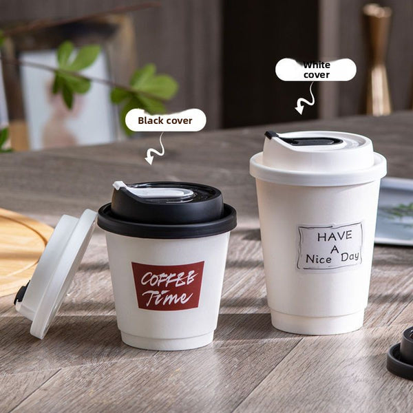 Single-use coffee, milk tea and soy milk paper cups