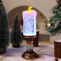 Colorful Gradient Christmas Crystal Lamp with Automatic Snowfall