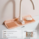 Upgraded Button Silicone Faucet Drain Mat Kitchen Sink Storage Mat Lavatory Mat