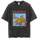 Washed and distressed T-shirt