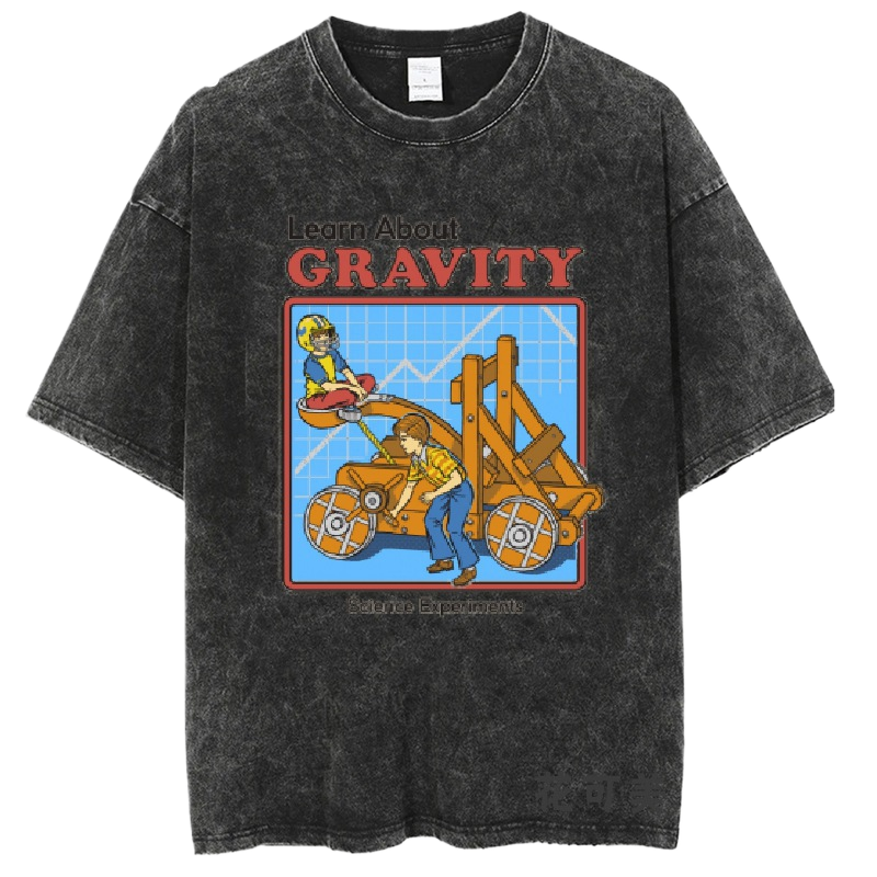 Washed and distressed T-shirt