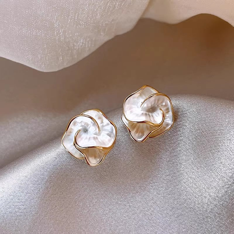 S925 Silver Pearl Earrings Elegant Light Luxury Fashion Jewelry