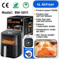Air Fryer Household Flip-Free Airfryer