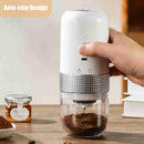 Coffee Grinder Adjustable Grinding Auto Stop USB Rechargeable Electric Coffee Bean Grinder For Household