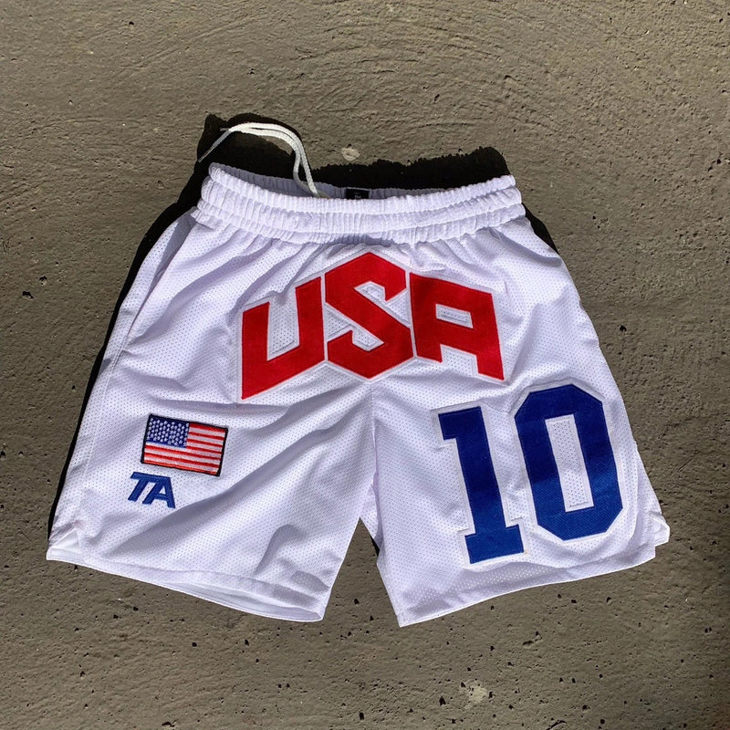 Printed Trendy Casual All-match Mesh Summer Shorts