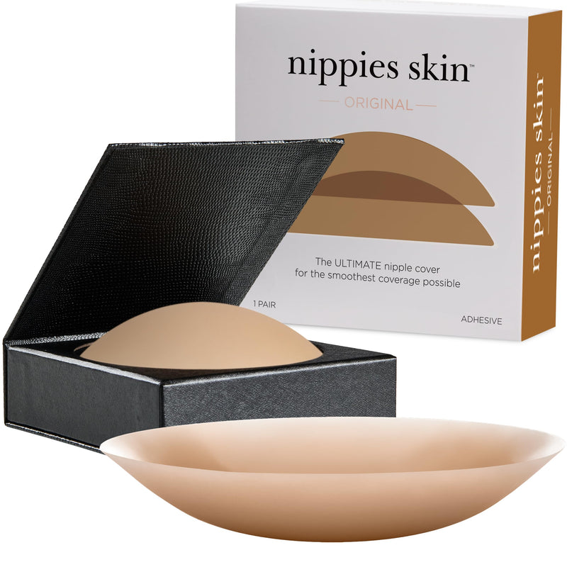 Nipple Cover - Sticky Adhesive Silicone Nipple Pasties - Reusable Pasty Nipple Covers for Women with Travel Box