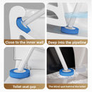 Disposable Wall-mounted Toilet Brush with Replaceable Heads