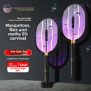 Three-in-One Electric Mosquito Swatter with LED Light