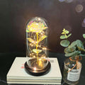 Gold Foil Rose Glass Lampshade Decorative Light for Gifts