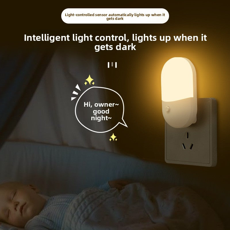 Mini Plug-In LED Night Light for Bedroom