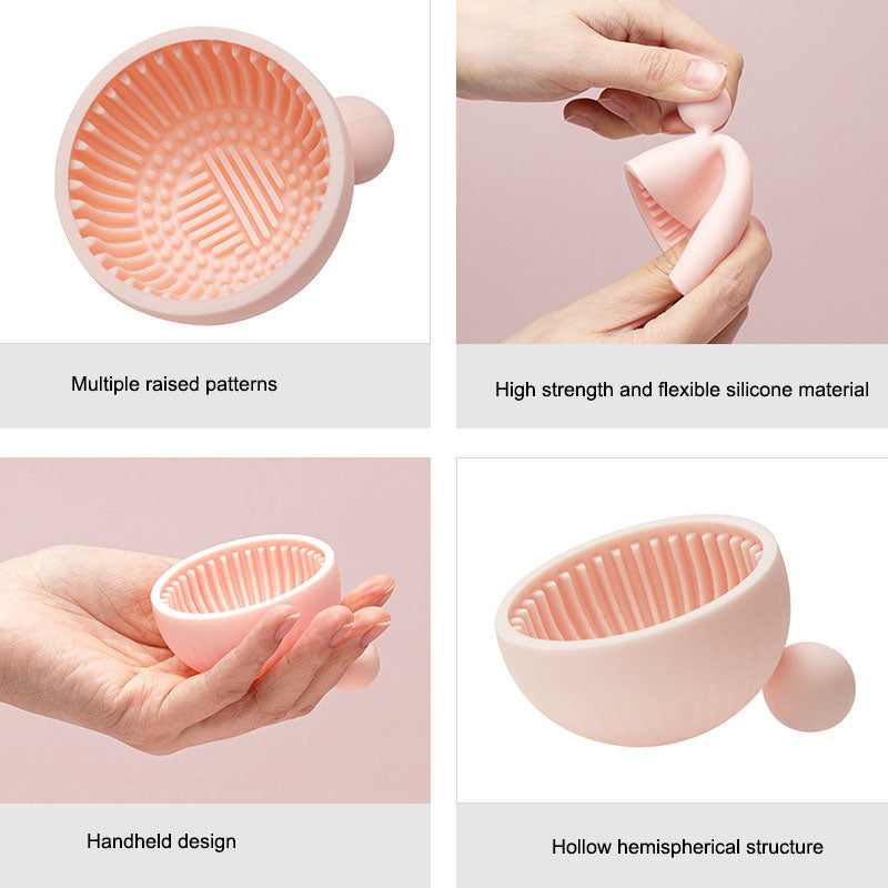 Creative Xiaowangzi Makeup Brush Cleaning Plate - TrendTrove