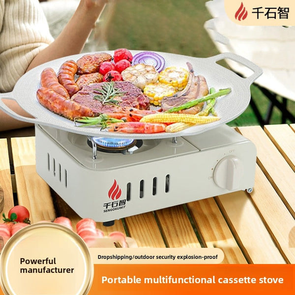 Gas stove for barbecue and picnic