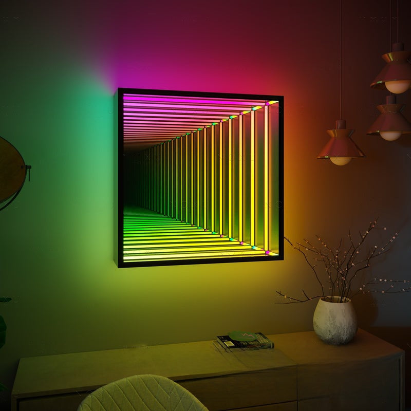 Multi-Layer LED Abyss Mirror Wall Light for Modern Decoration
