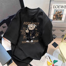 Trendy Summer Bear Print Loose T-Shirt
