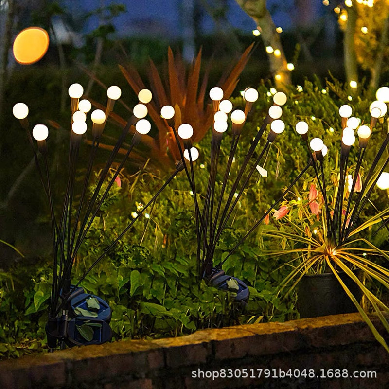 Solar Outdoor Waterproof Firefly Garden Light with LED