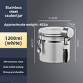 Coffee Bean Stainless Steel Sealed Container