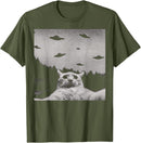Alien Cat-shaped Unidentified Flying Object T-shirt