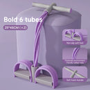 Multi 6 Tube Elastic Pedal Function Tension Rope Bands Fitness Sit Ups Exercises Elastics Tape Home Resistance Bands - TrendTrove