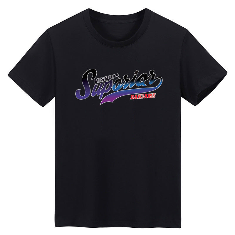 Men's Summer Printed Slim Fit Short Sleeve T-shirt