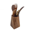 Solid Wood Retro Pen Holder