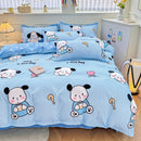 Sábanas minimalistas de algodón puro para el hogar