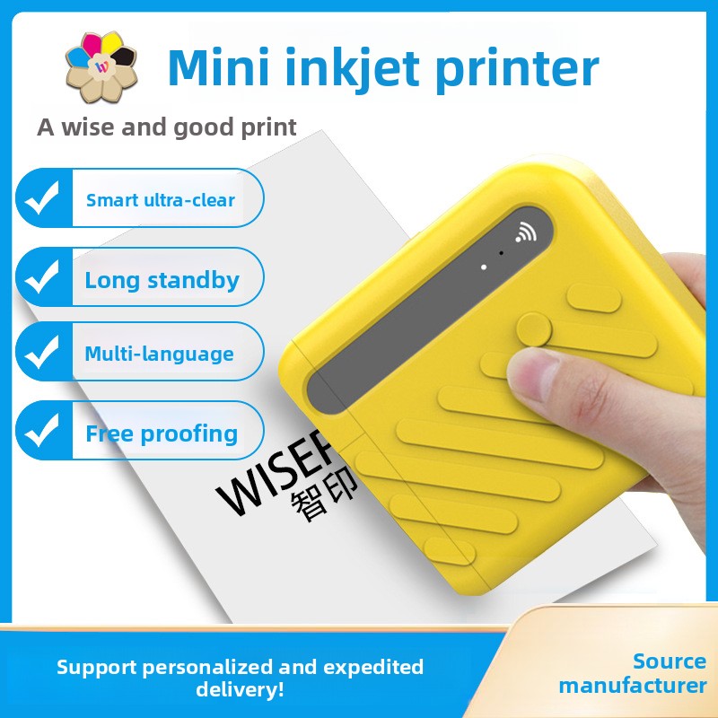 Mini Smart Inkjet Printer Handheld Small