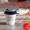 Single-use coffee, milk tea and soy milk paper cups