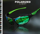 Men's polarized sunglasses and colorful film windshields