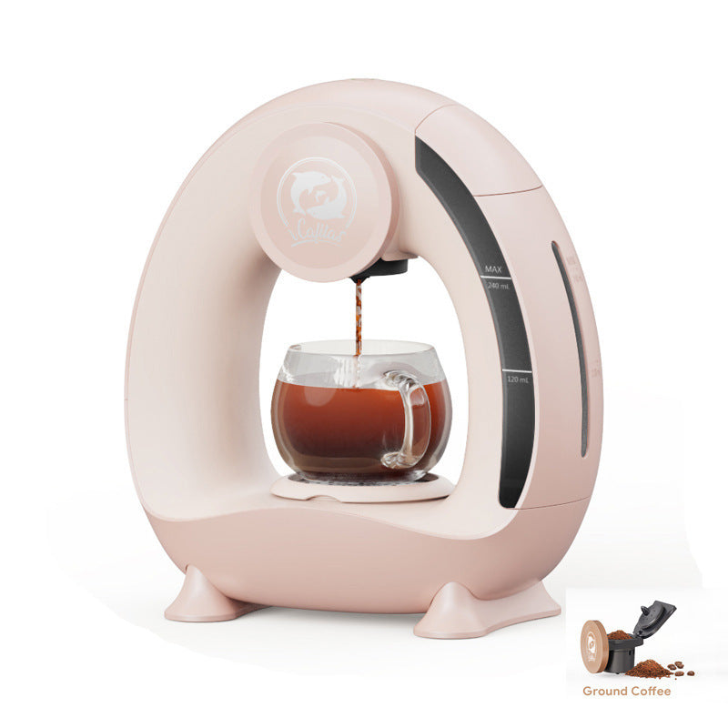 Coffee brewing mini capsule machine