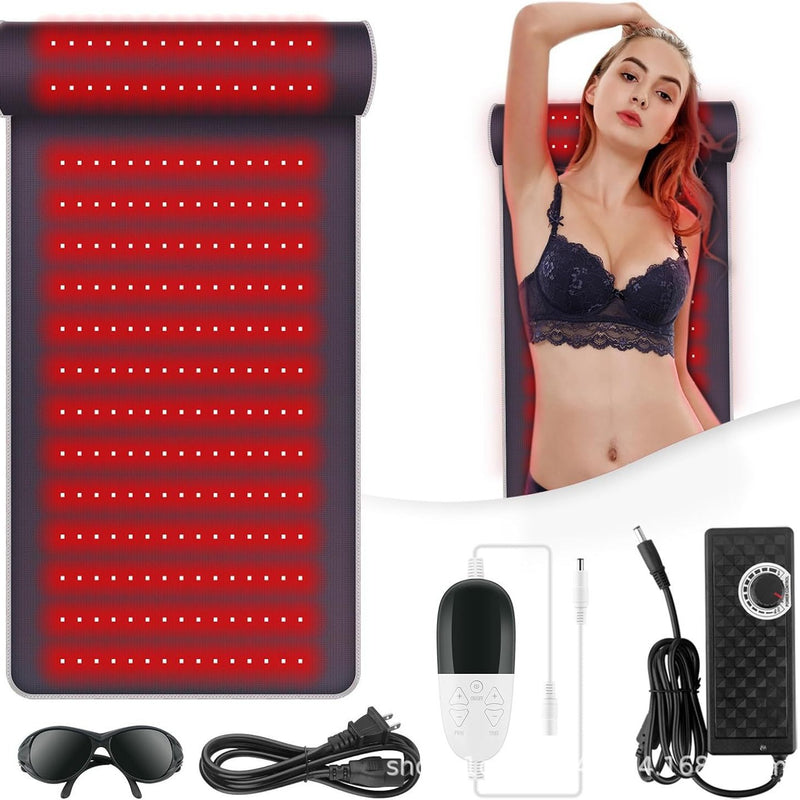 Leather Red Light Physiotherapy Pad with Neck Support