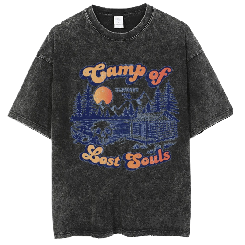 Washed and distressed T-shirt