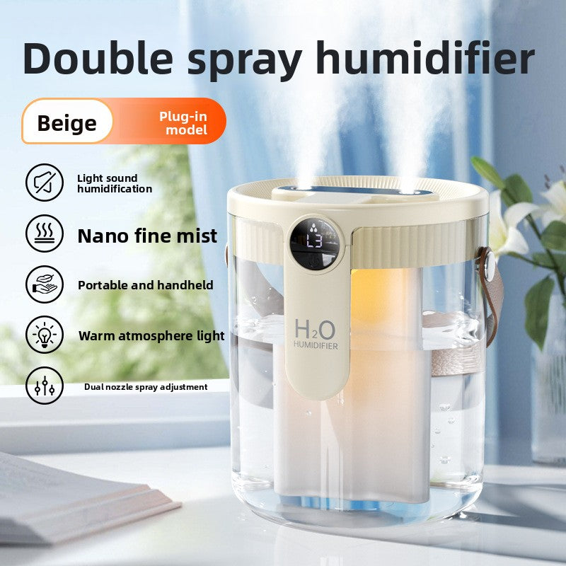 Ultra-Quiet USB Humidifier with Ambient Light for Home/Office