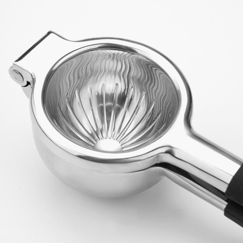 Stainless Steel Silicone Handle Manual Lemon Press Fruit Juicer