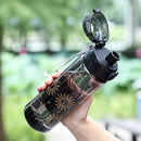 Portable sports water bottle