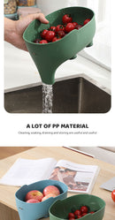 سلة تصريف على شكل فيل، سلة تصريف متعددة الأغراض لتخزين المطبخ، سلة فواكه وخضراوات منزلية، سلة تصريف بلاستيكية