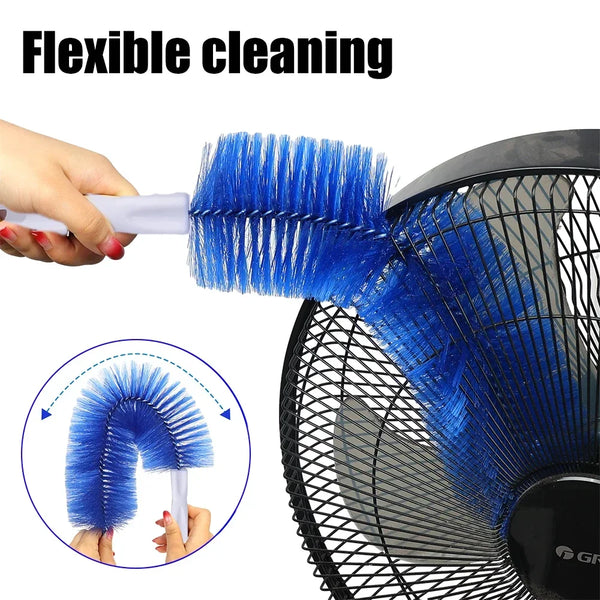 Fan Brush Bendable Microfibre Duster Household Dust Remover Cleanning Brush for Air-conditioner Furniture Shutter Car Cleaner - TrendTrove