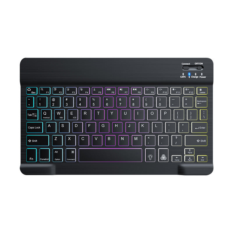 Suitable for iPad gradient luminous wireless keyboard and mouse set tablet Bluetooth keyboard - TrendTrove