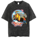 Washed and distressed T-shirt